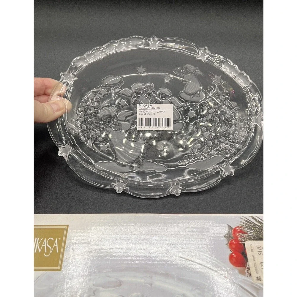 MIKASA Holiday Lights SWEET DISH 9